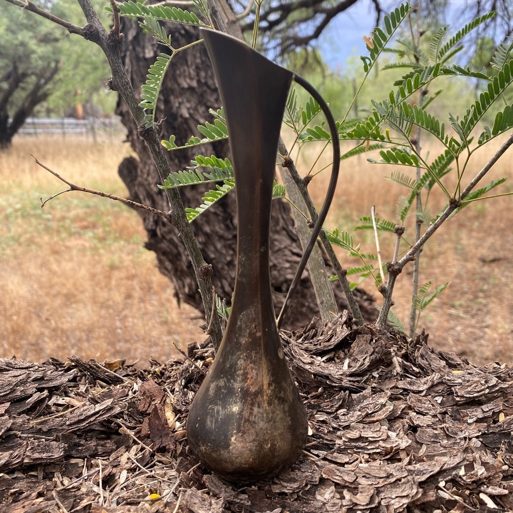 Vintage Silver Plated Pitcher Vase